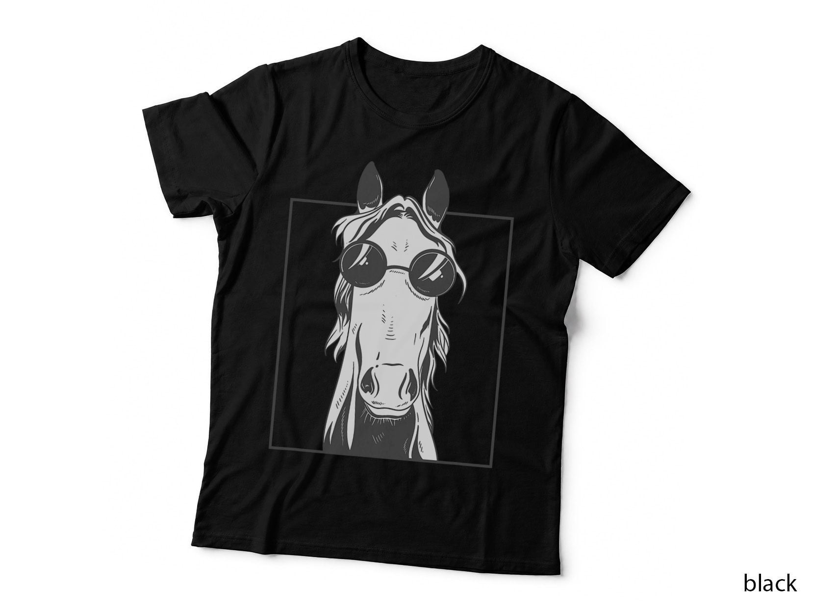 Cool Horse Sunglasses T-Shirt