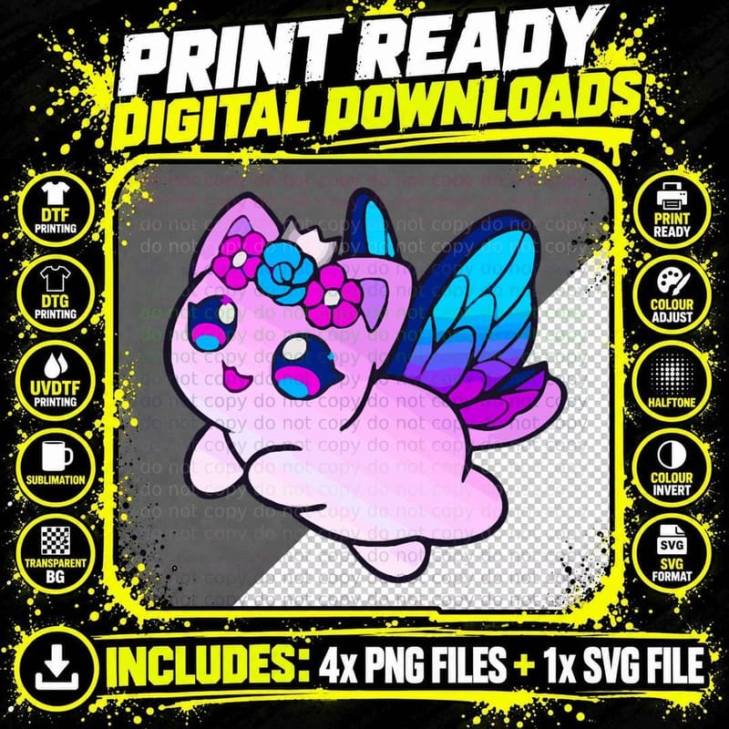 Cute Aphmau Cat T-Shirt Png SVG Digital Bundle