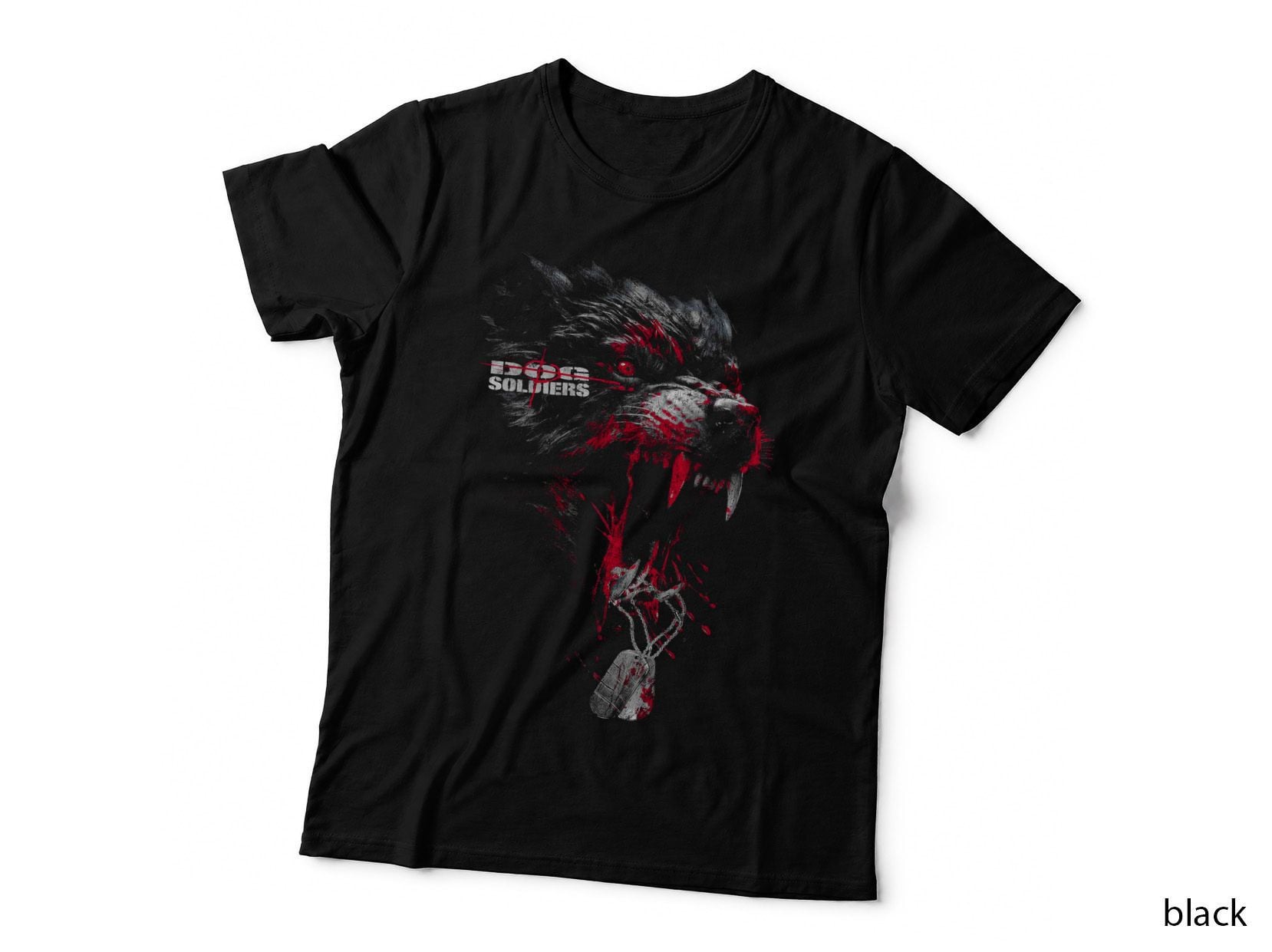 Dog Soldier T-Shirt, Military Animal Print, Pet Lover Apparel
