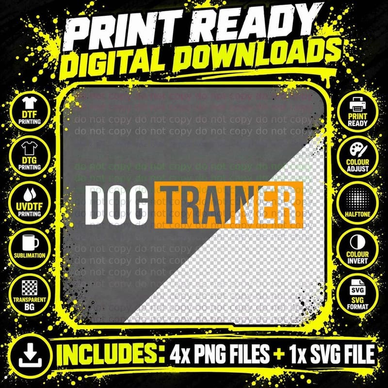 Dog Trainer Funny Meme Dog Trainer T-Shirt Png SVG Digital Bundle