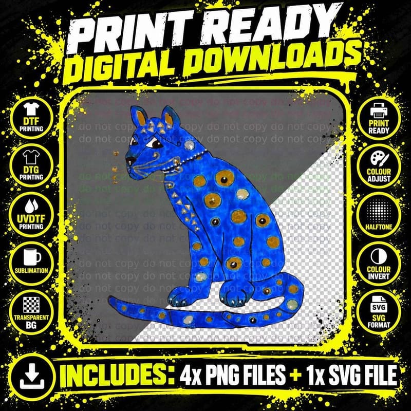 Funny ABBA Ugly Blue Cat 1 T-Shirt Png SVG Digital Bundle