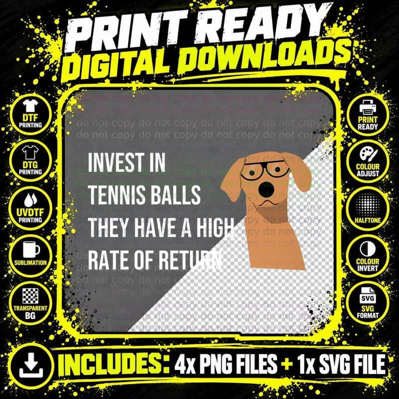 Funny Dog Accountant Financial Advisor Finance Teacher Png SVG Digital Bundle