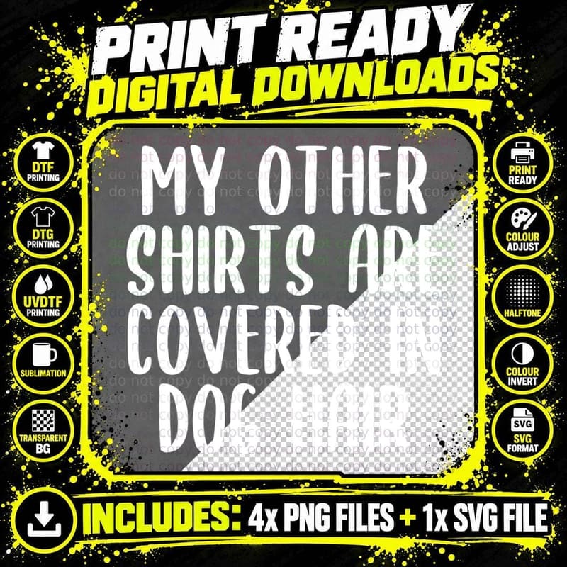 Funny Dog Owner Slogan T-Shirt Png SVG Digital Bundle