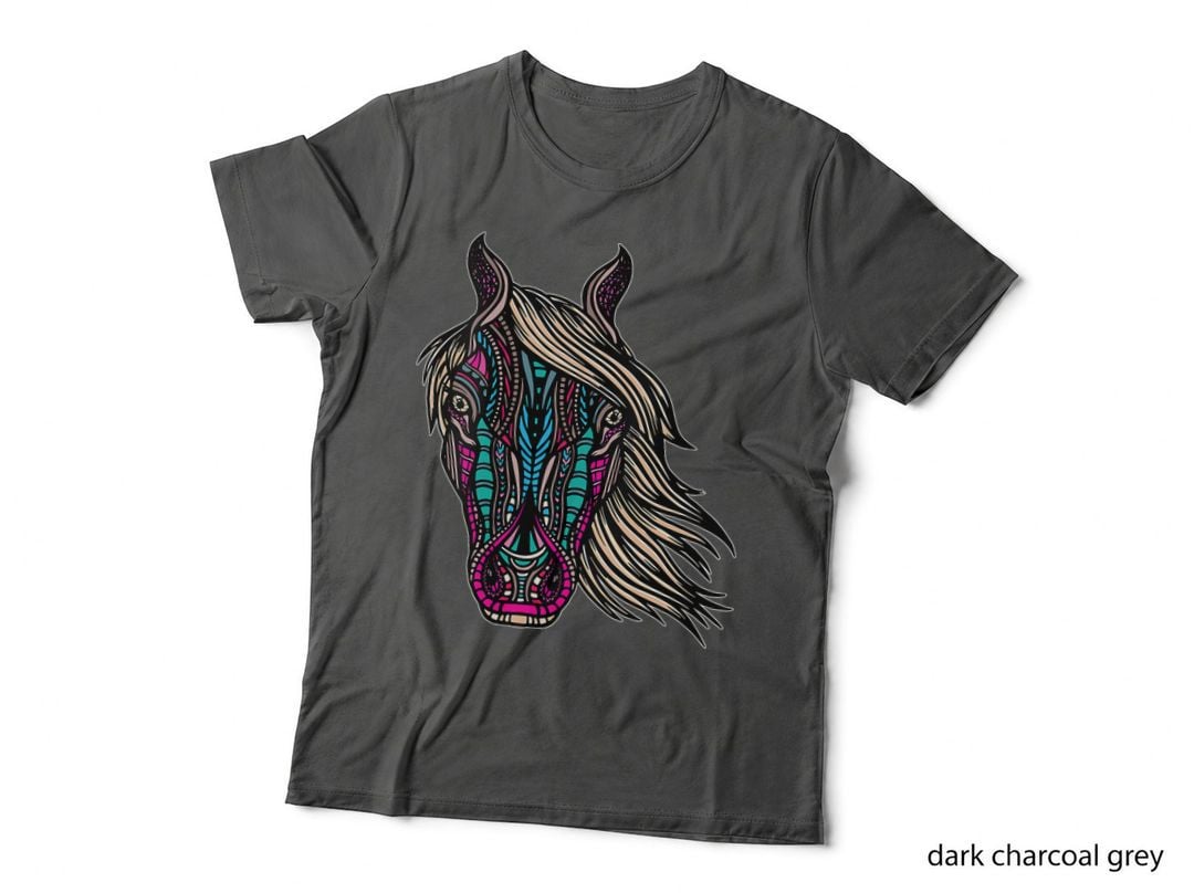 Horse Tribal Eastern Culture Lover India Hindi Animals Art T-Shirt