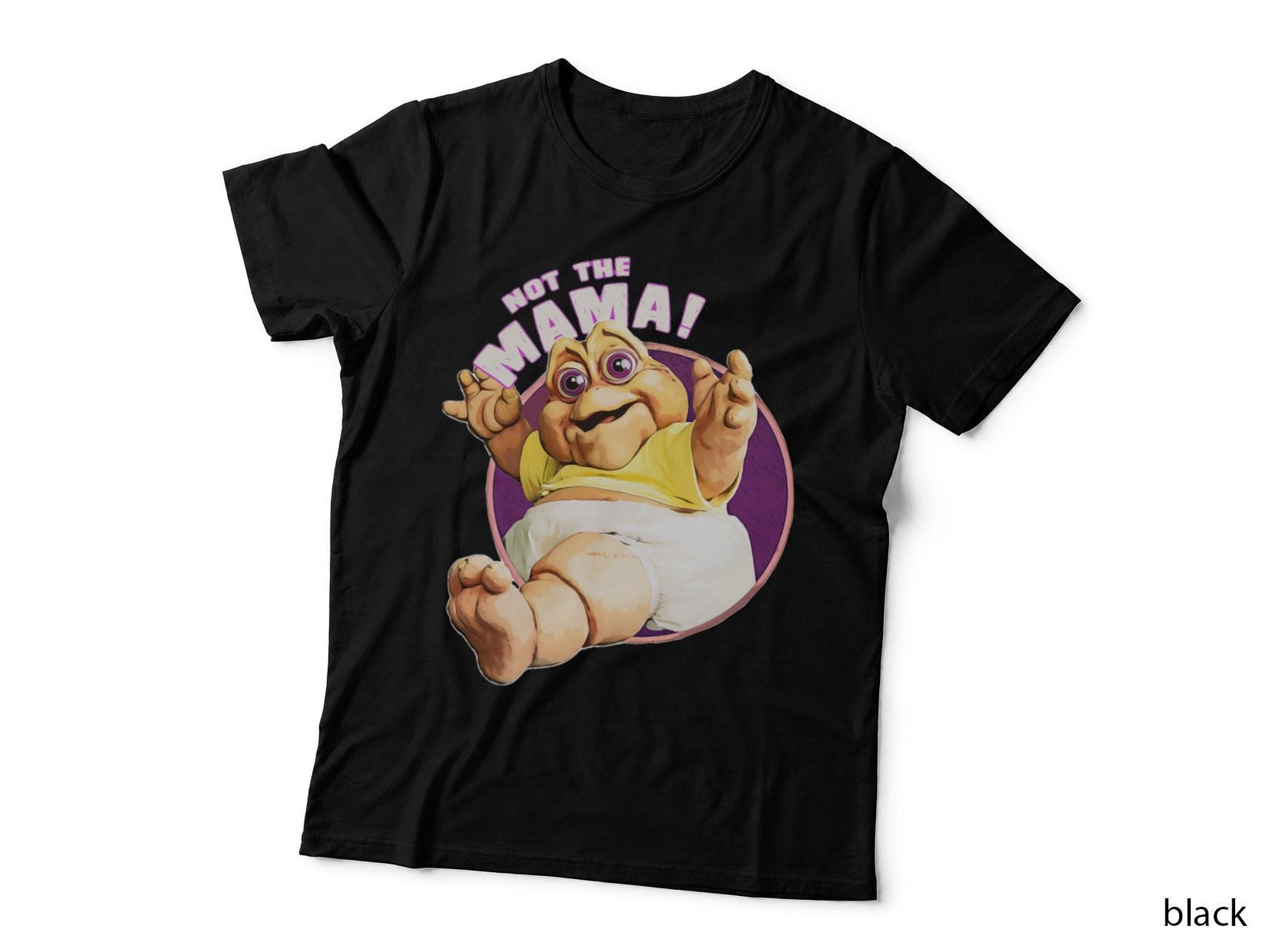 Not the Mama Dinosaur Tee, Retro 90S Cartoon Baby Dino Sinclair