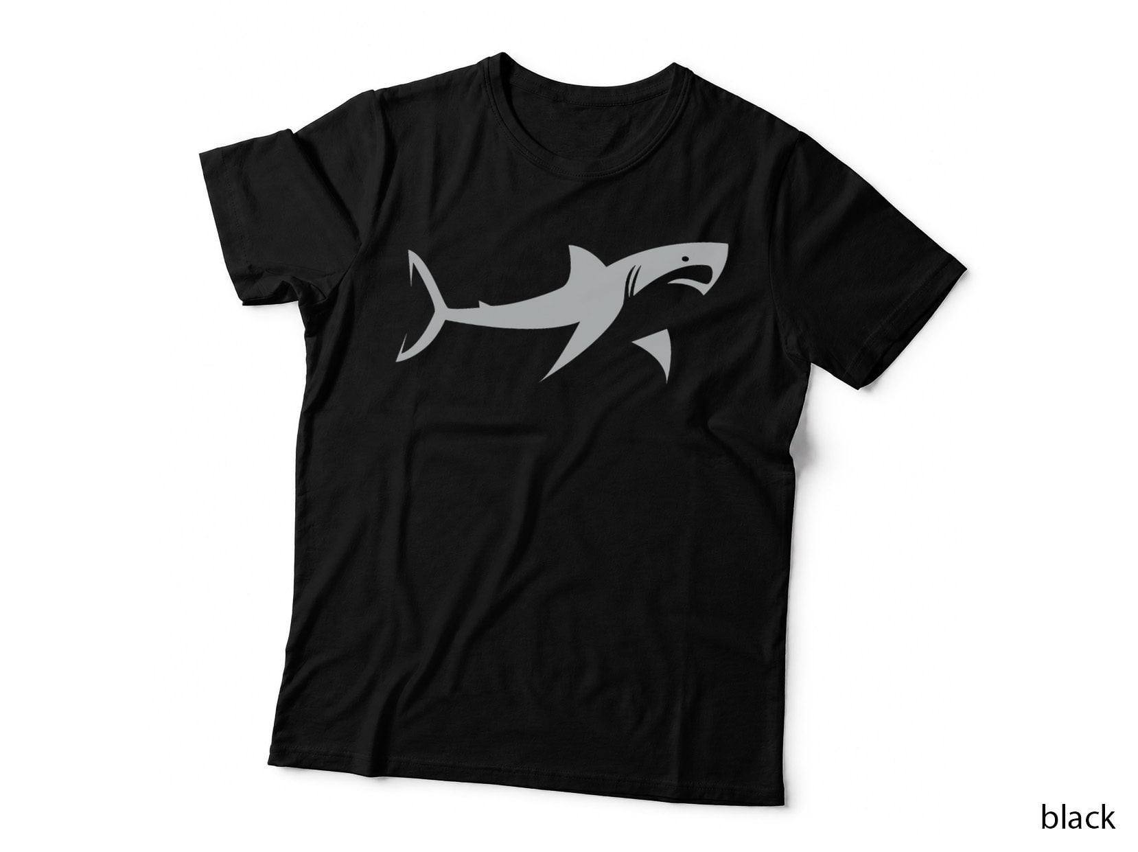 Ocean Life Shark T-Shirt, Marine Animal Art, Eco-Friendly Apparel