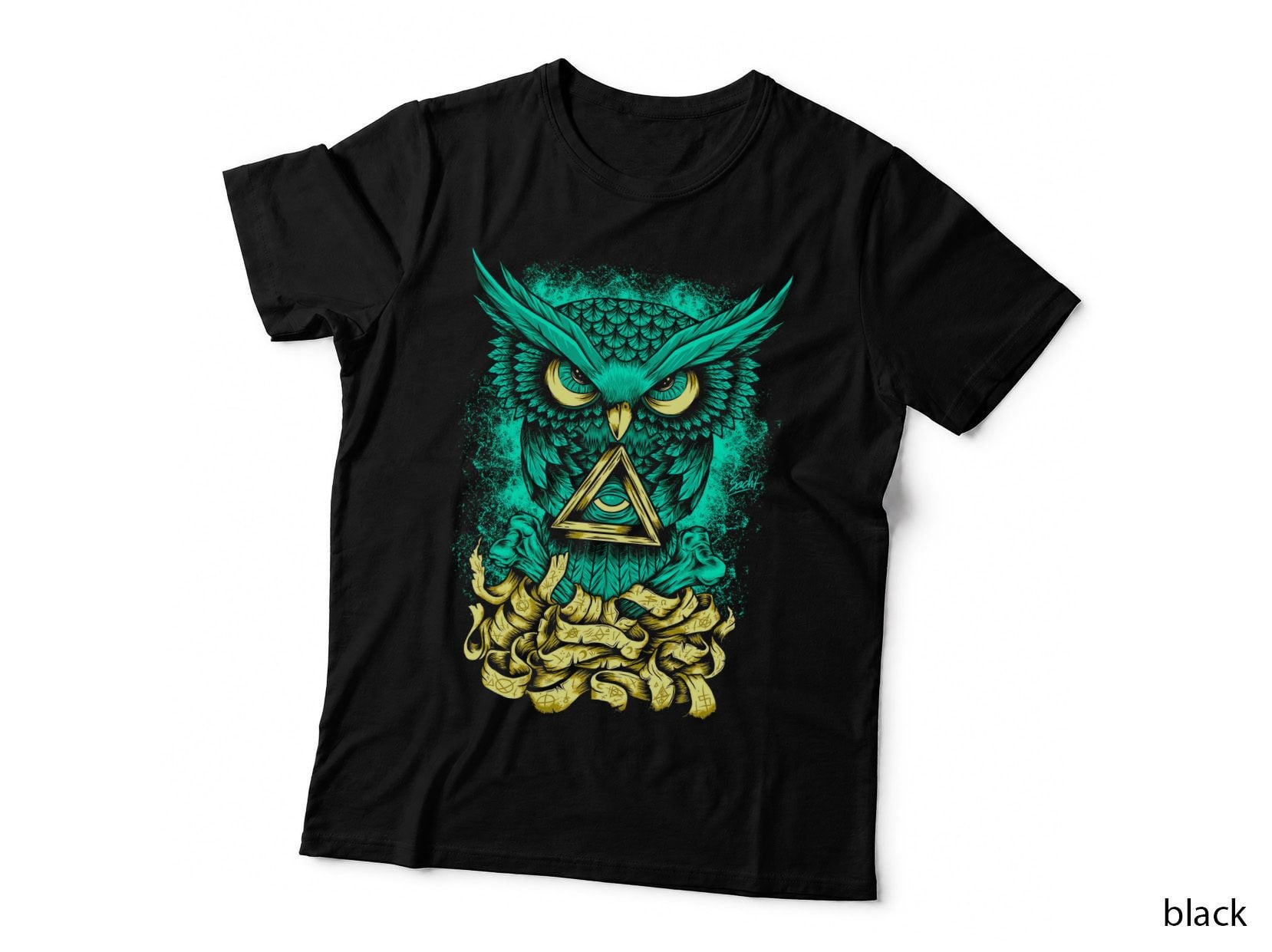 Owl Halftone Print, Bird Art, Nature Tee