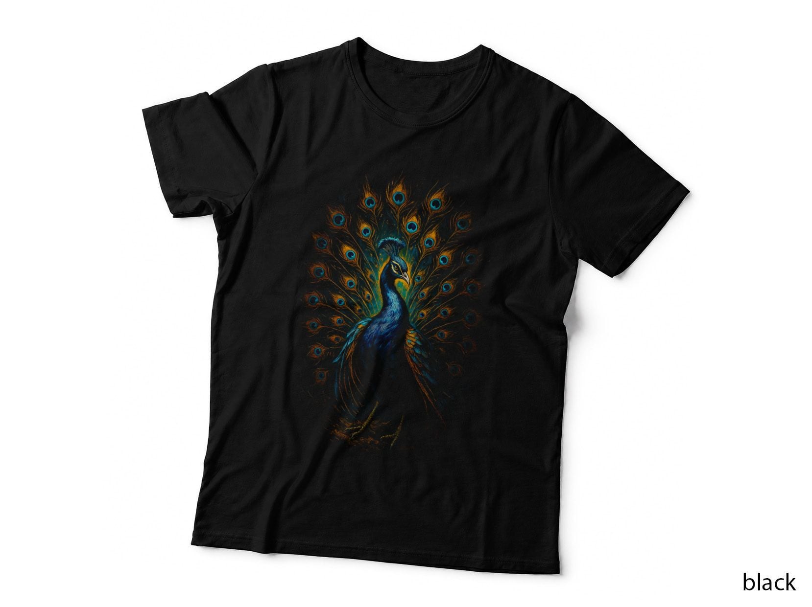 Peacock Feather T-Shirt, Birdwatching Apparel, Bird Lover Gift
