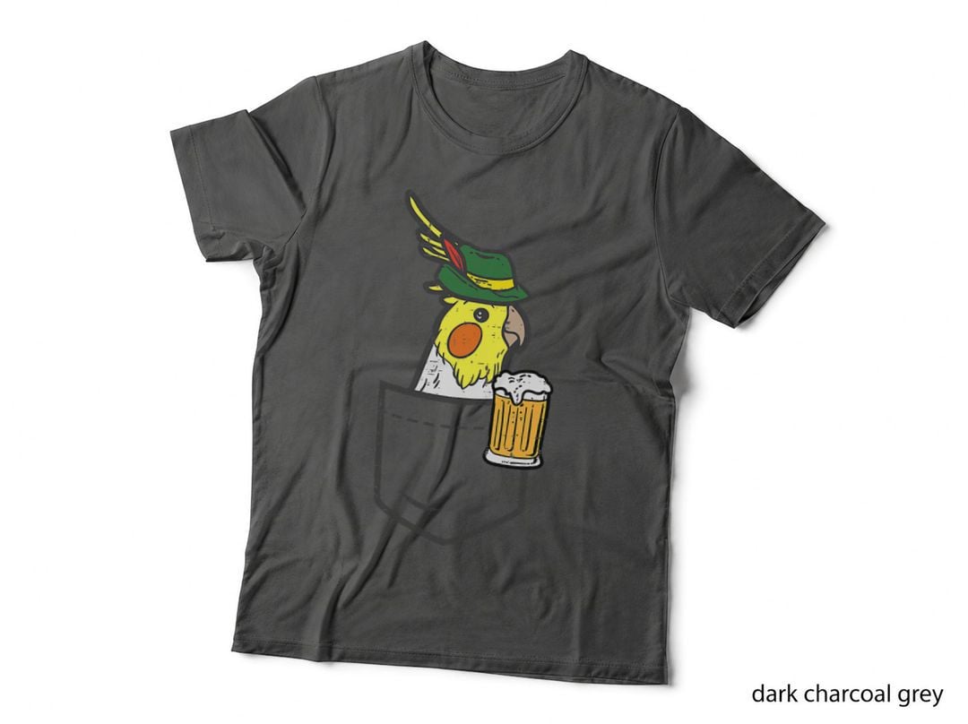 Pocket Cockatiel Oktoberfest German Festival Bird Men Women T-Shirt