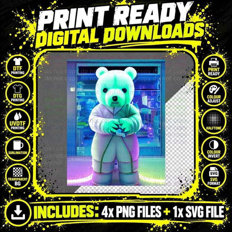Pudsey Bear Researcher Classic T-Shirt Png SVG Digital Bundle