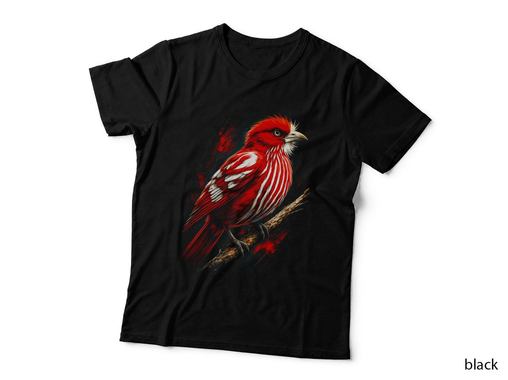Red Bird T-Shirt, Birdwatching Apparel, Backyard Birds