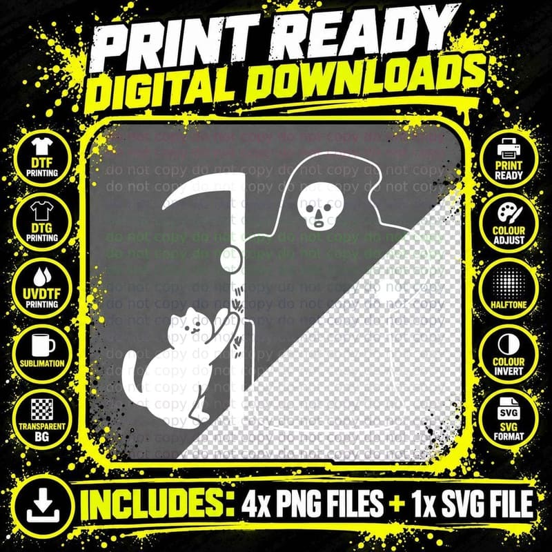 Scythe Scratching Post T-Shirt Png SVG Digital Bundle