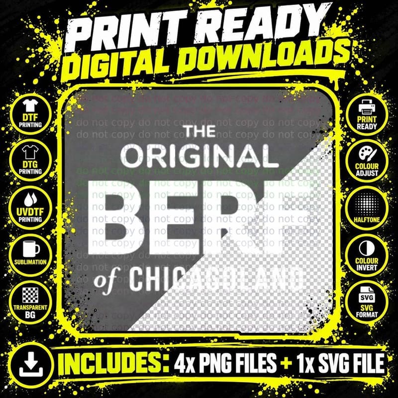 The Bear - Season 2 - the Original BERF of Chicagoland Png SVG Digital Bundle