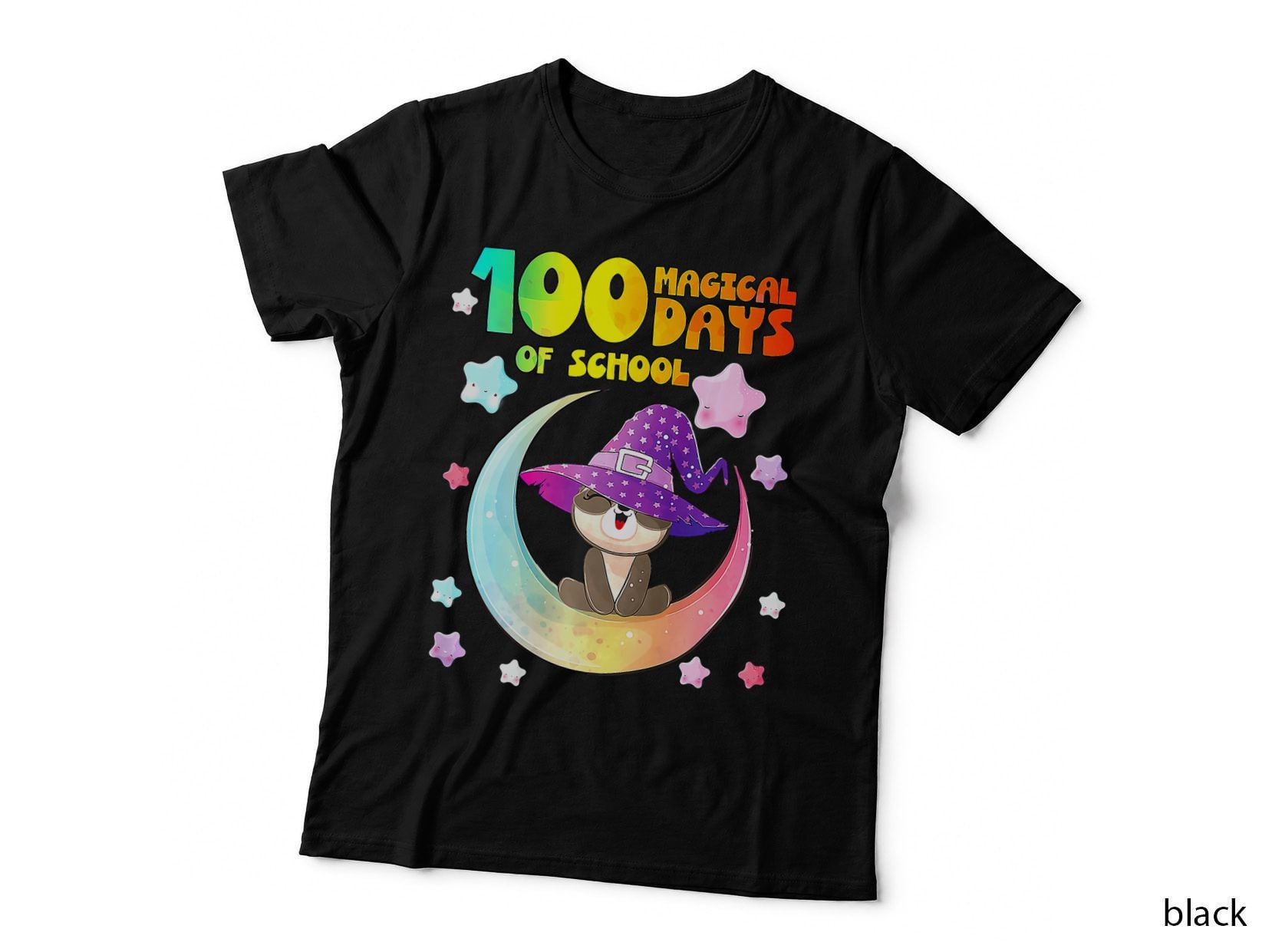 100th Day of School 100 Magical Days of School Cute Sloth T-Shirt