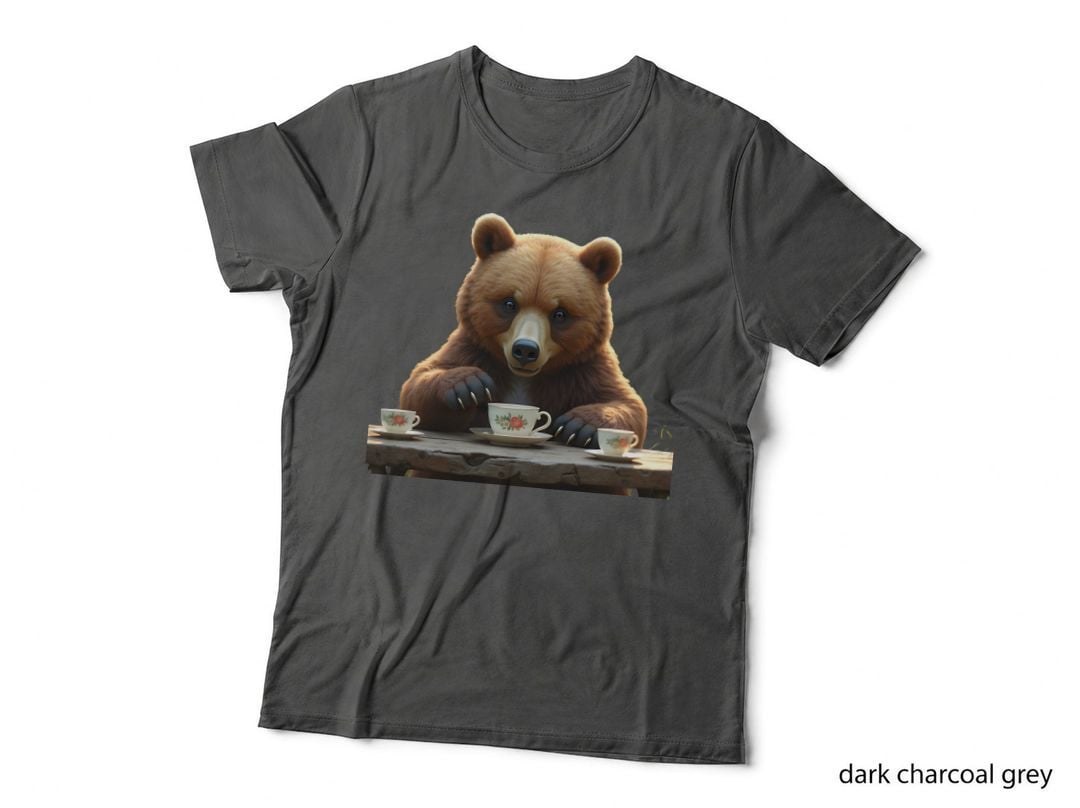 Baby Grizzly Bear Tea Party T-Shirt