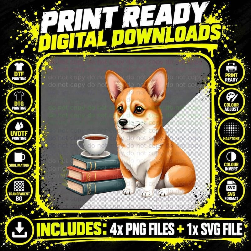 Corgi Pet Owner Shirt, Funny Dog Lover Gift for Her Png SVG Digital Bundle