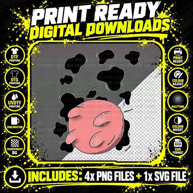 Cow Udder Costume T-Shirt Png SVG Digital Bundle
