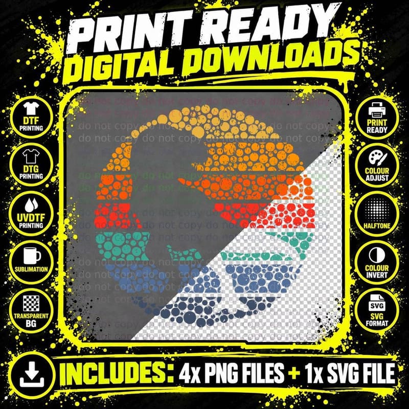 Polka Dot T Rex Dinosaur Dot Day Celebration Boys Kids Png SVG Digital Bundle