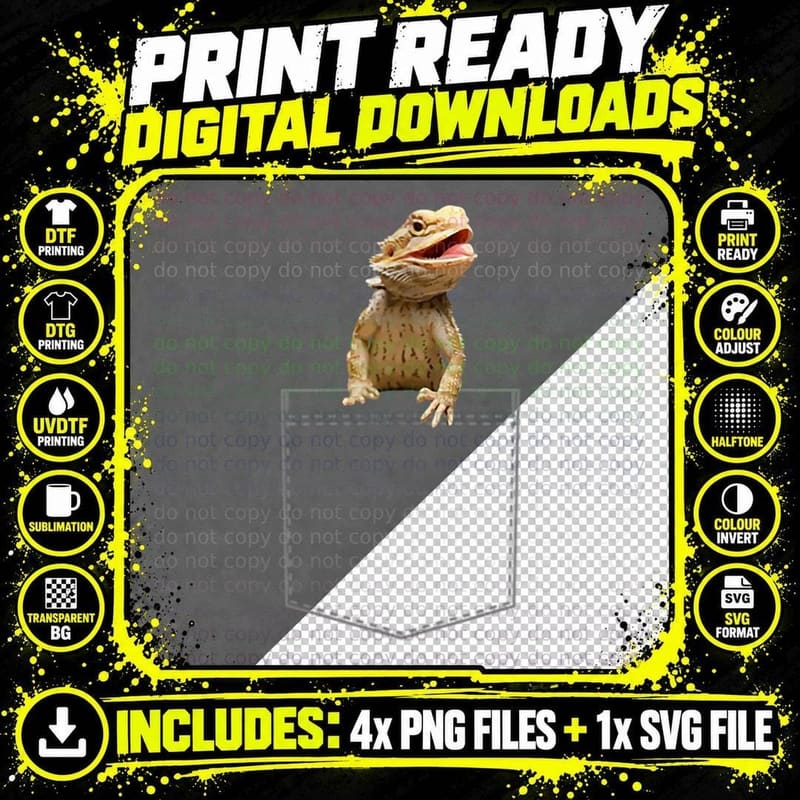 Bearded Dragon Shirt Pocket T-Shirt, Youth Pet Lover Tee Png SVG Digital Bundle