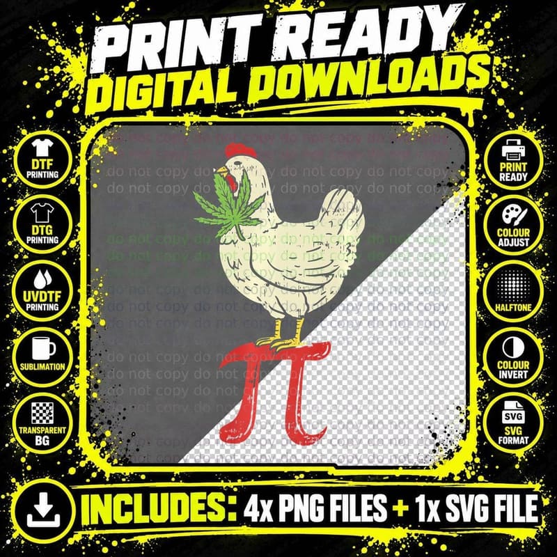 Chicken Pot Pie Funny Marijuana Pot Munchies T-Shirt Png SVG Digital Bundle