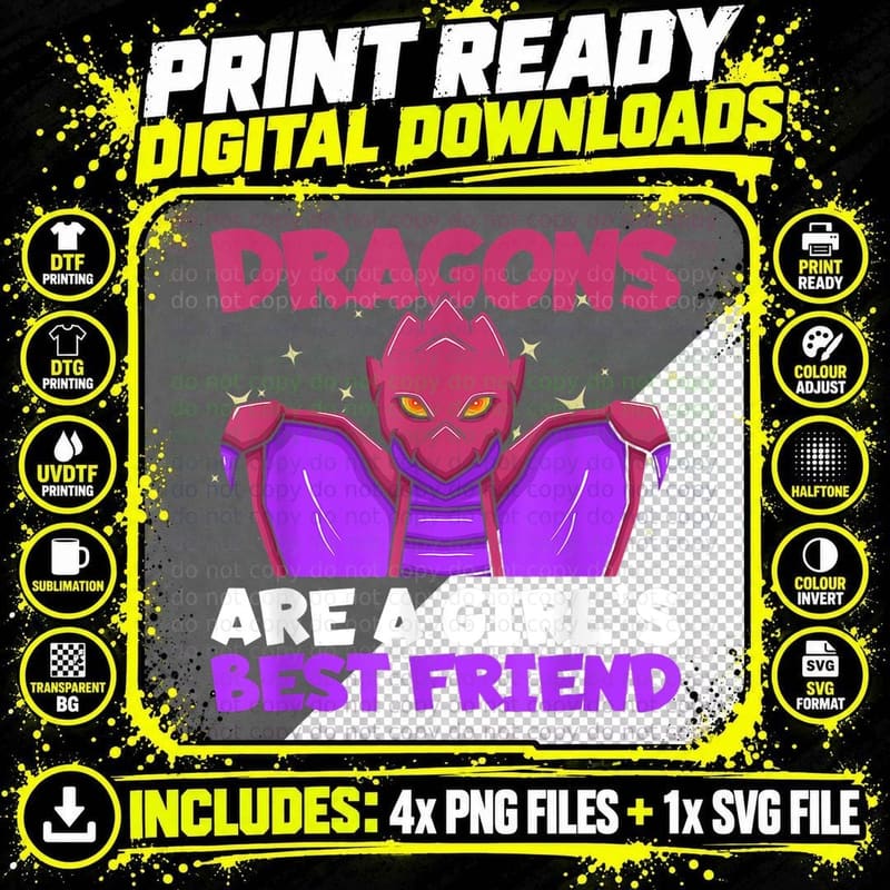 Dragon Person Beast Dragon Lover Myth Legendary T-Shirt Png SVG Digital Bundle