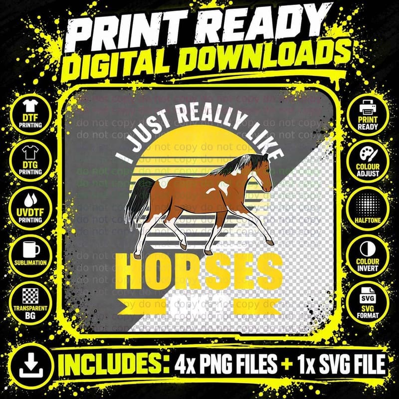 I Drift Horses Barrel Racing Season Horse T-Shirt Png SVG Digital Bundle