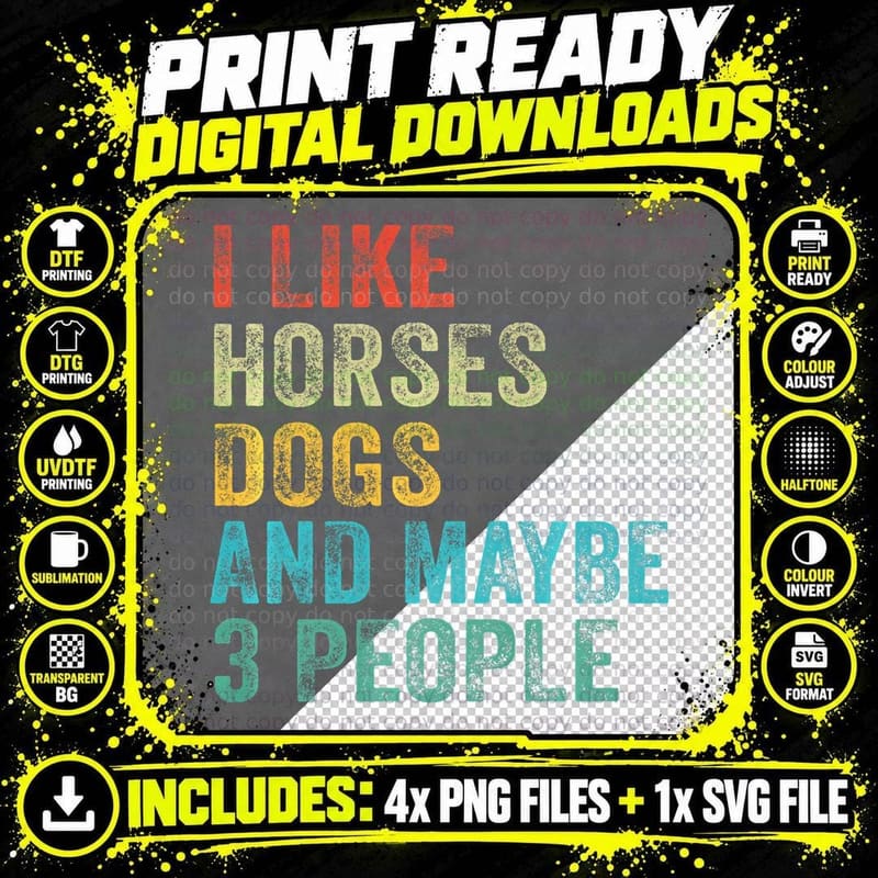 I Just Really Like Horses Ok Riding Horse T-Shirt Png SVG Digital Bundle