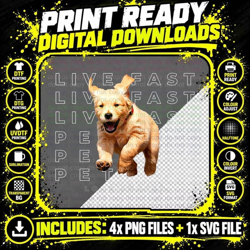 Life Is Funny Good a Dog Makes It Better T-Shirt Png SVG Digital Bundle