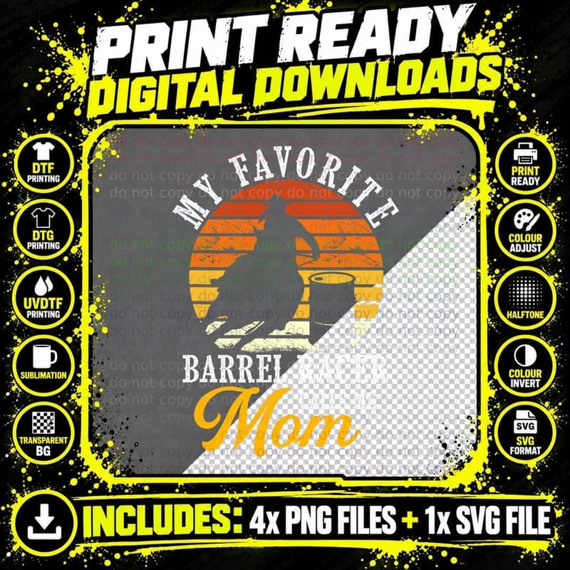 Barrel Racing Women Girls Daughter Horse Barrel Racing Png SVG Digital Bundle
