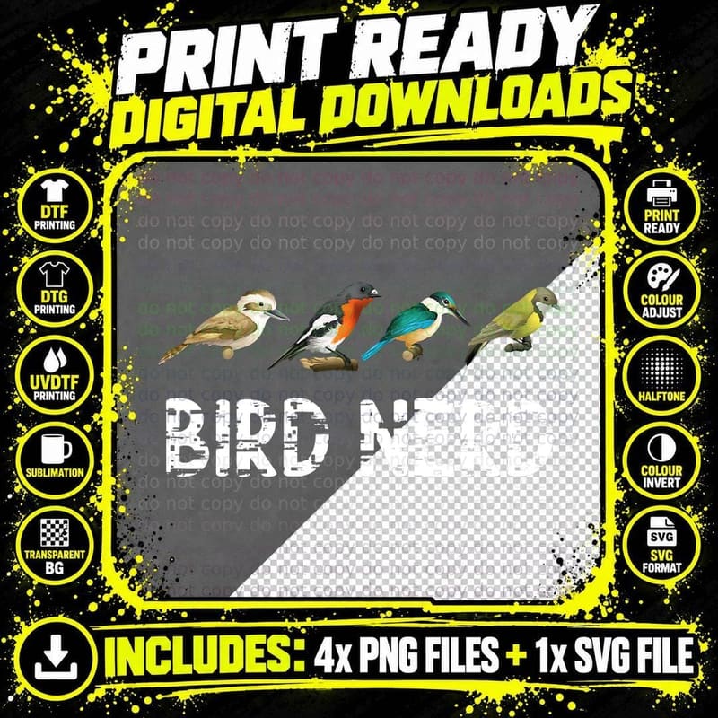Bird Love Watching Zoo Zoologics Collection T-Shirt Png SVG Digital Bundle