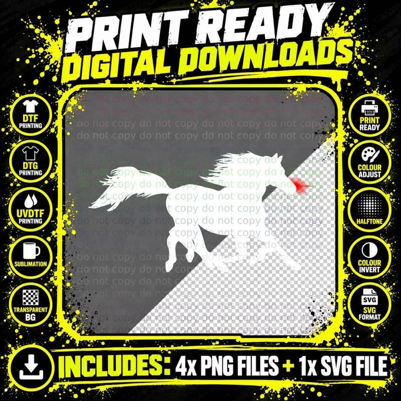 Sleipnir, the Red-Nosed, 8-Legged, Super-Horse Crewneck Png SVG Digital Bundle