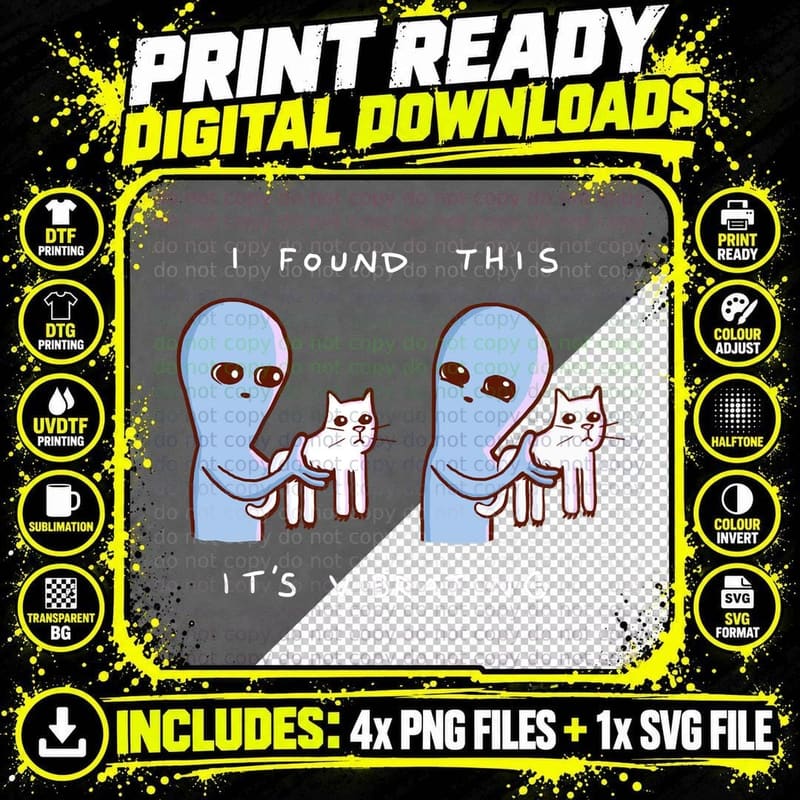 Strange Planet Special Product I FOUND THIS It's Png SVG Digital Bundle