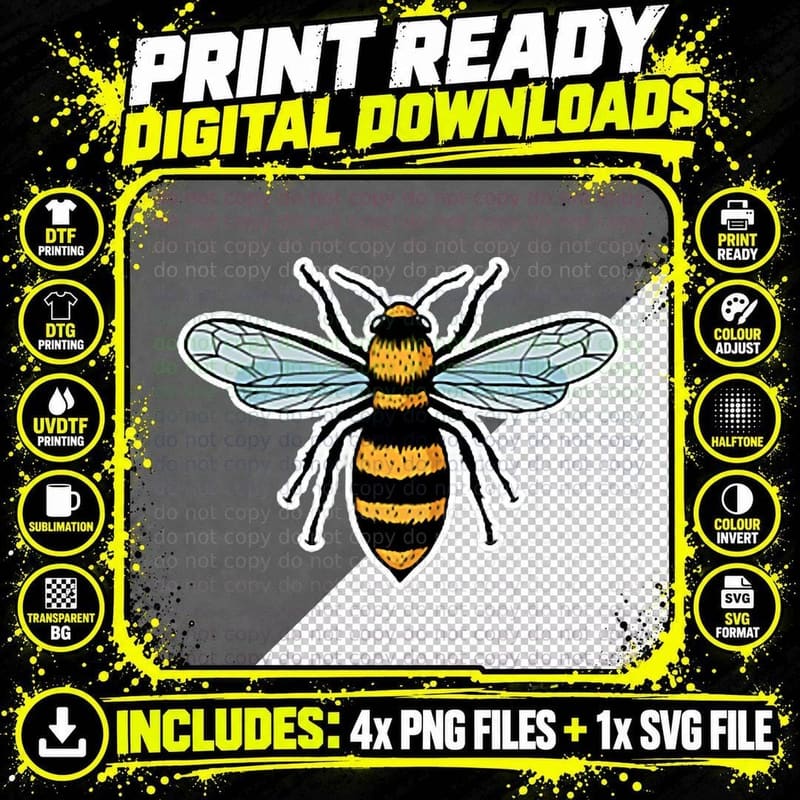 Bee Lover Beekeeping Cute Honey Bee for Men Women Png SVG Digital Bundle