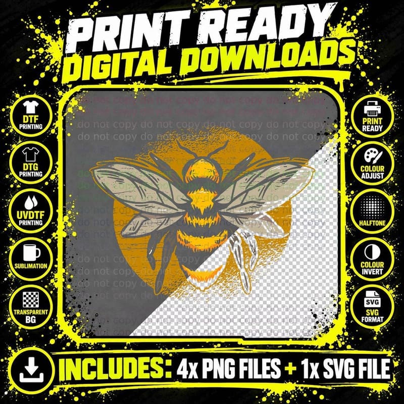 Bee Lover Insect Beekeeper Honeycomb Honey Beekeeping Png SVG Digital Bundle