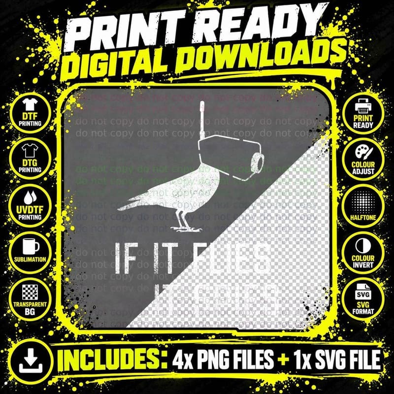 Conspiracy Theory Birds Aren't Real If It Flies It Spies Png SVG Digital Bundle