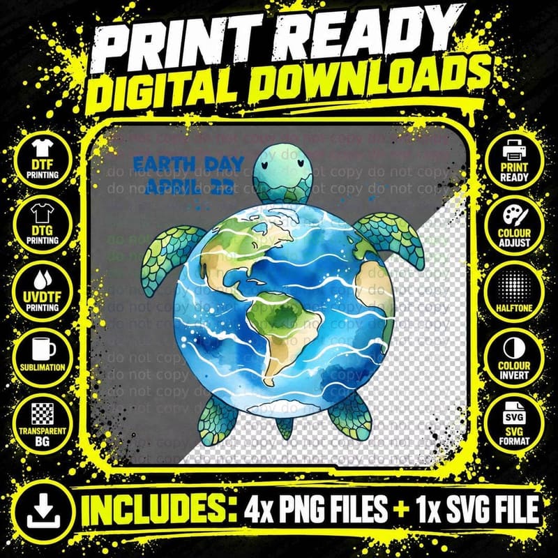 Earth Day April 22 Earth Day T-Shirt Png SVG Digital Bundle