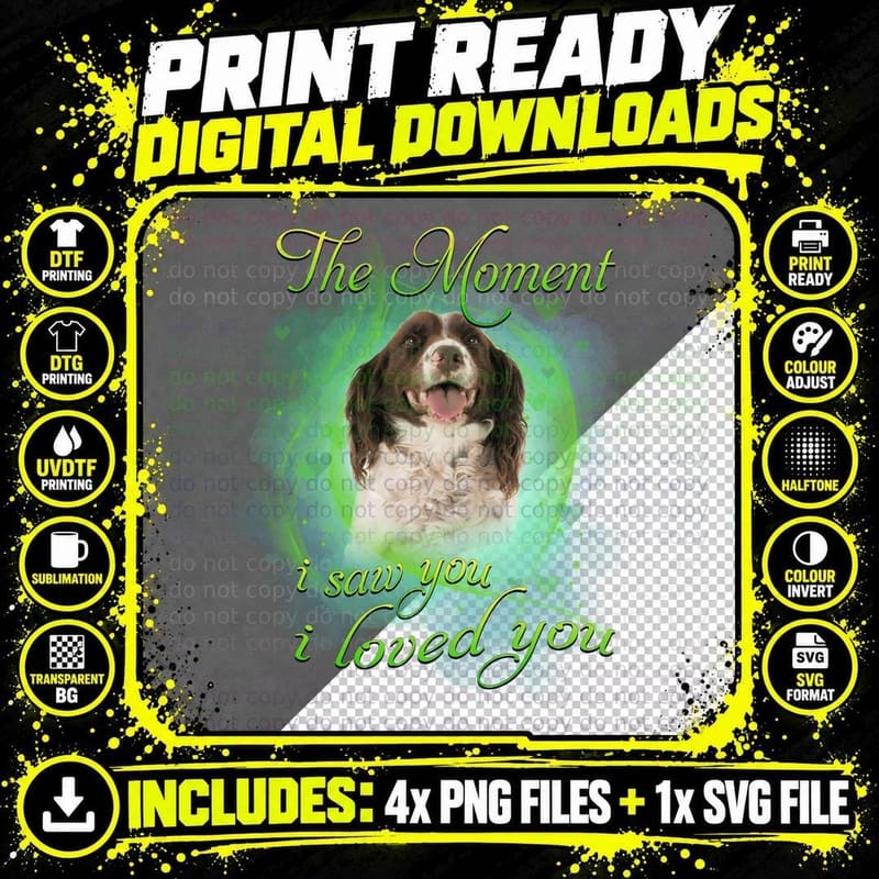 English Springer Spaniel T-Shirt, Love Quote Design Png SVG Digital Bundle