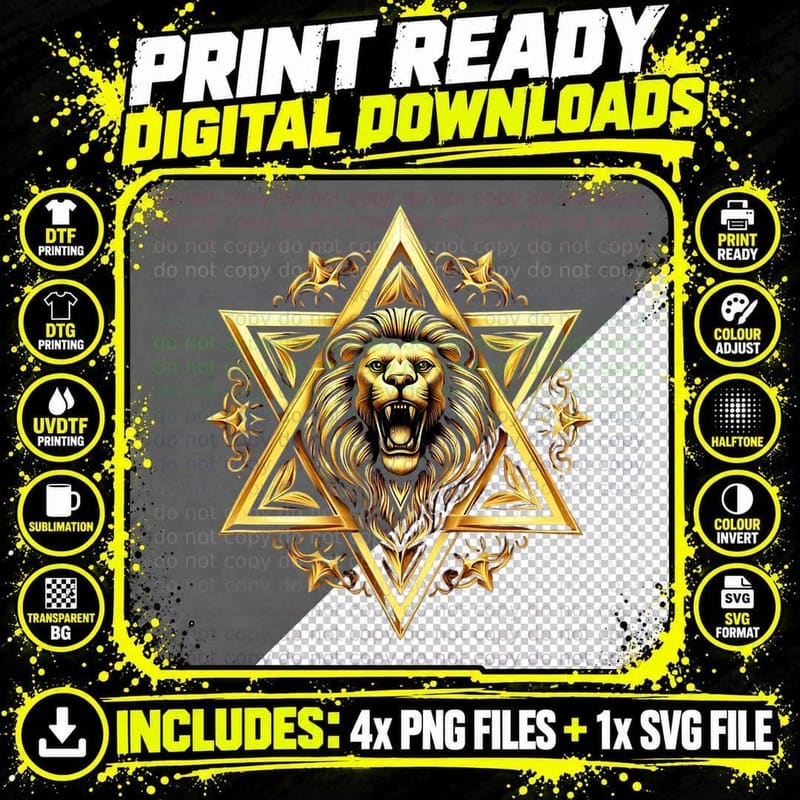 Israel Strong Lion Stand with Israel Pray Israel Women Png SVG Digital Bundle