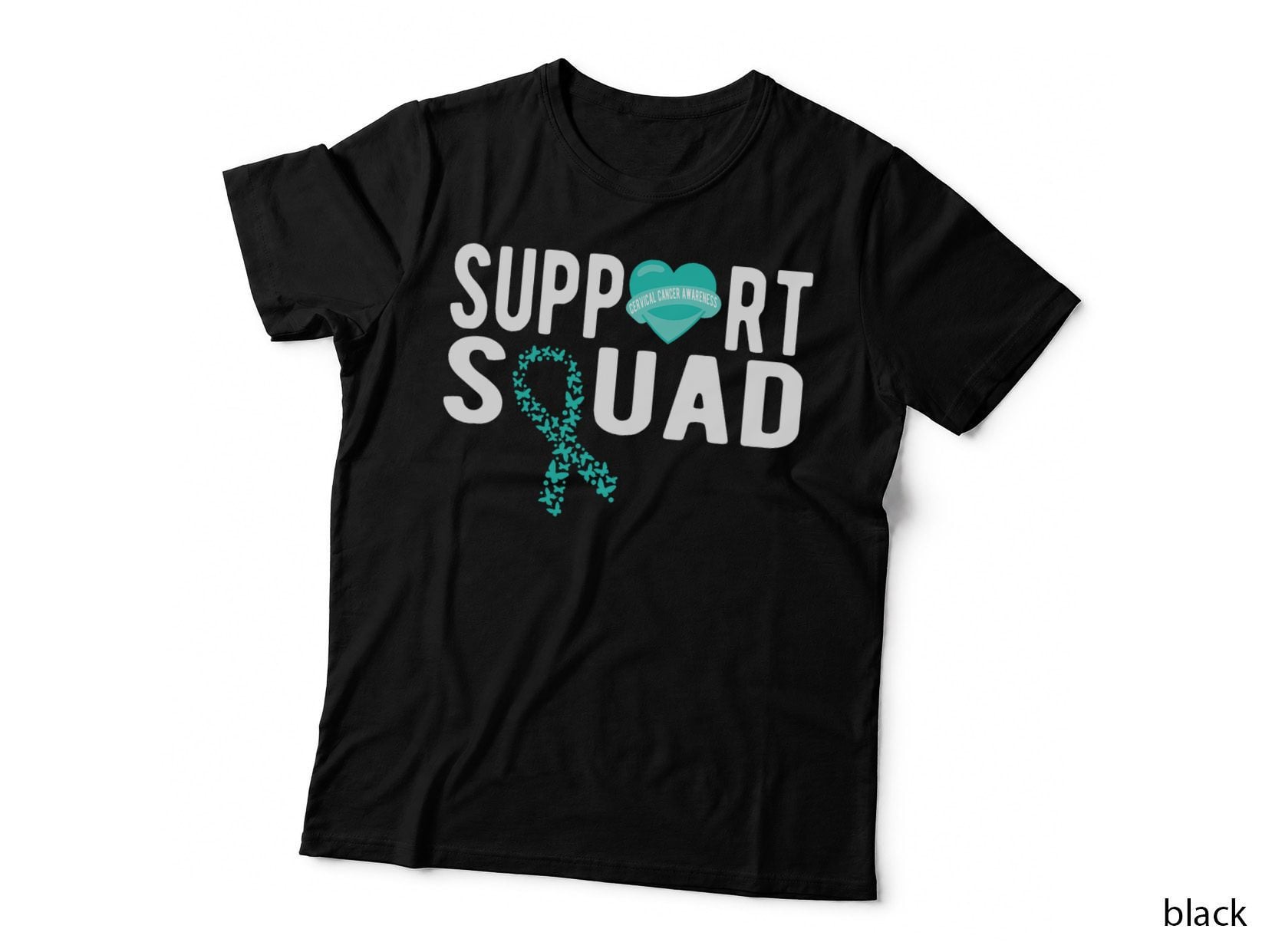Cervical Cancer Support Squad, Survivor Gift, Advocacy, Health Activism T-Shirt