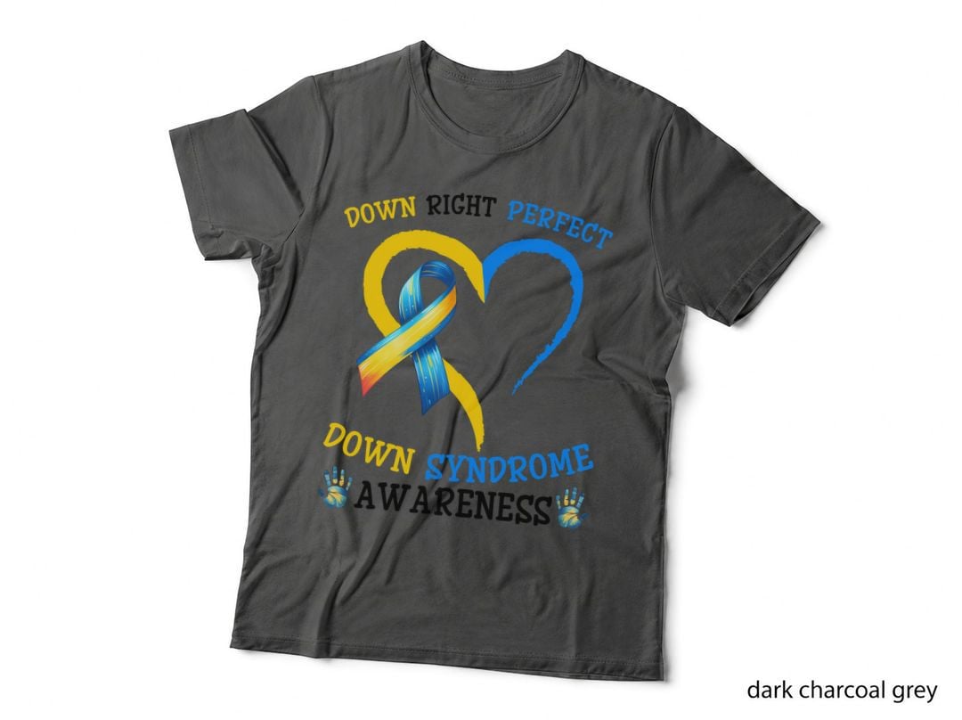 Down Right Perfect Syndrome Awareness Down Syndrome T-Shirt
