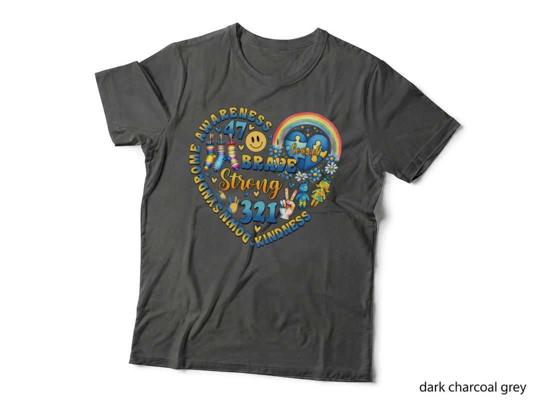 Down Syndrome Awareness Brave Strong Loved Kindness Down Syndrome T-Shirt
