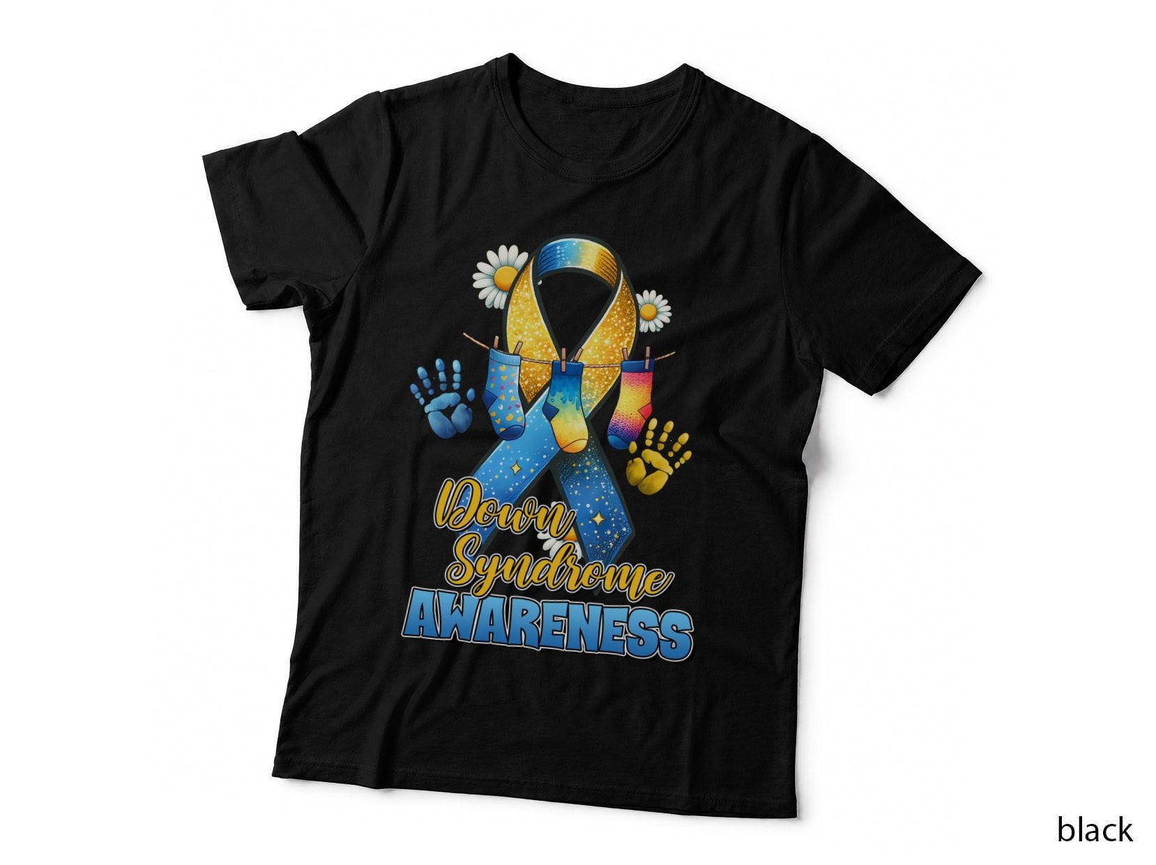 Down Syndrome Awareness T-Shirt, Be Kind Print, Awareness Ribbon T-Shirt