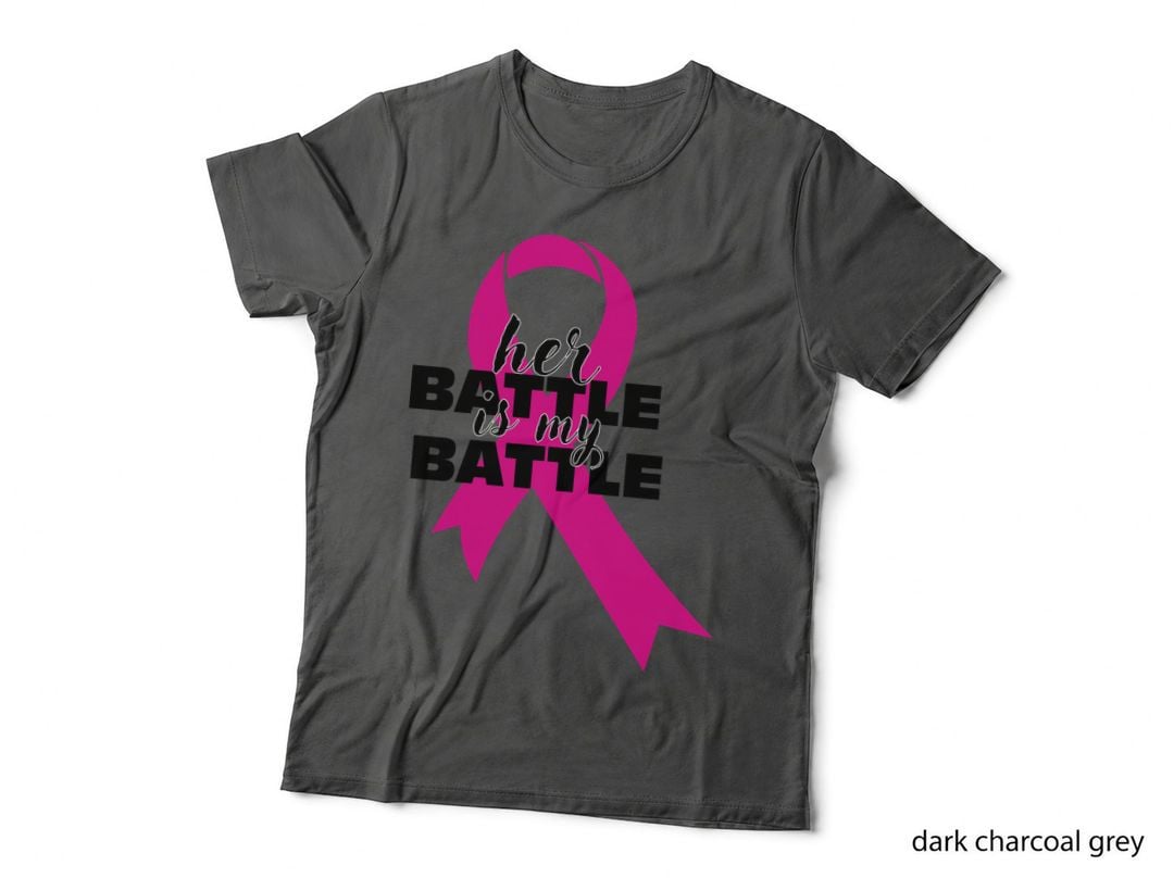 Her Battle Is My Battle Breast Cancer Design T-Shirt