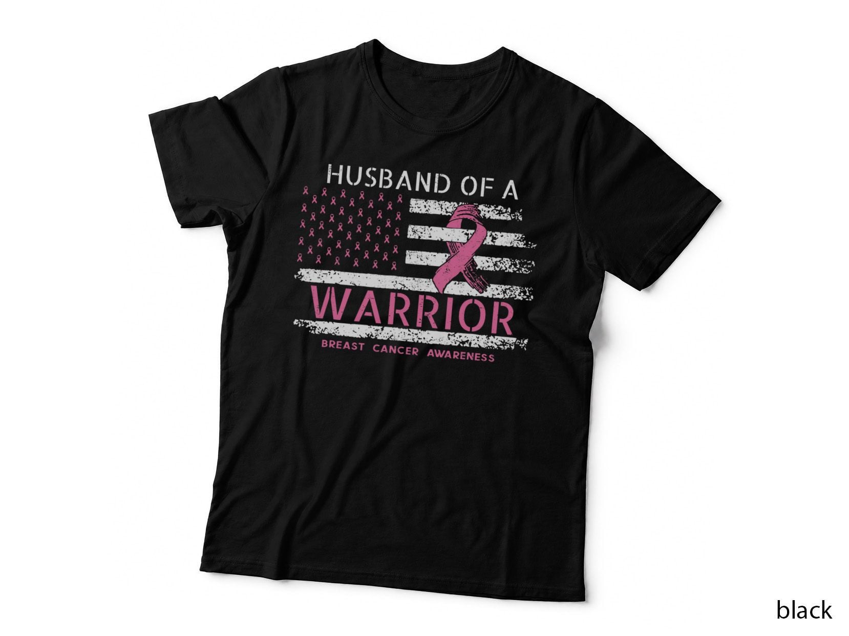 Husband of a Warrior Breast Cancer Awareness Support Squad T-Shirt