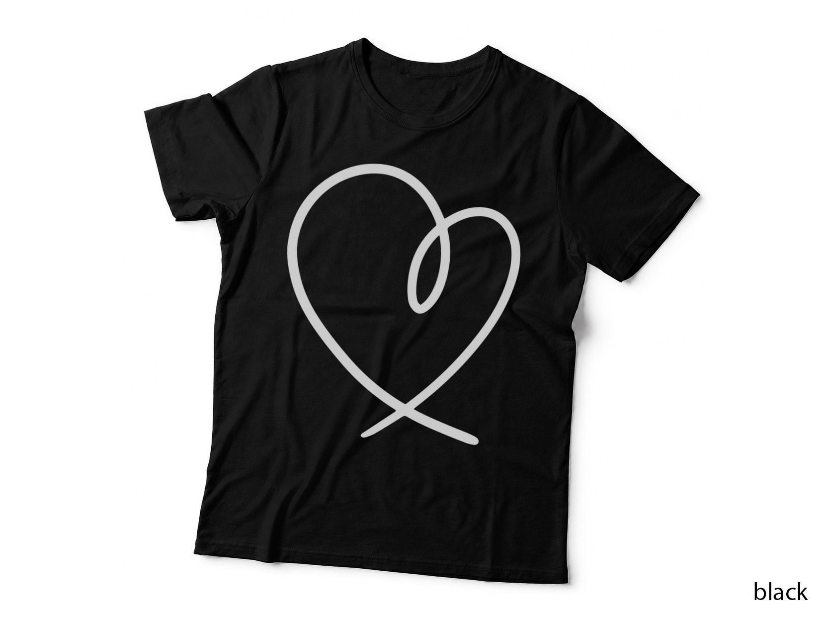 In February We Wear Red Heart Disease Awareness Heart T-Shirt