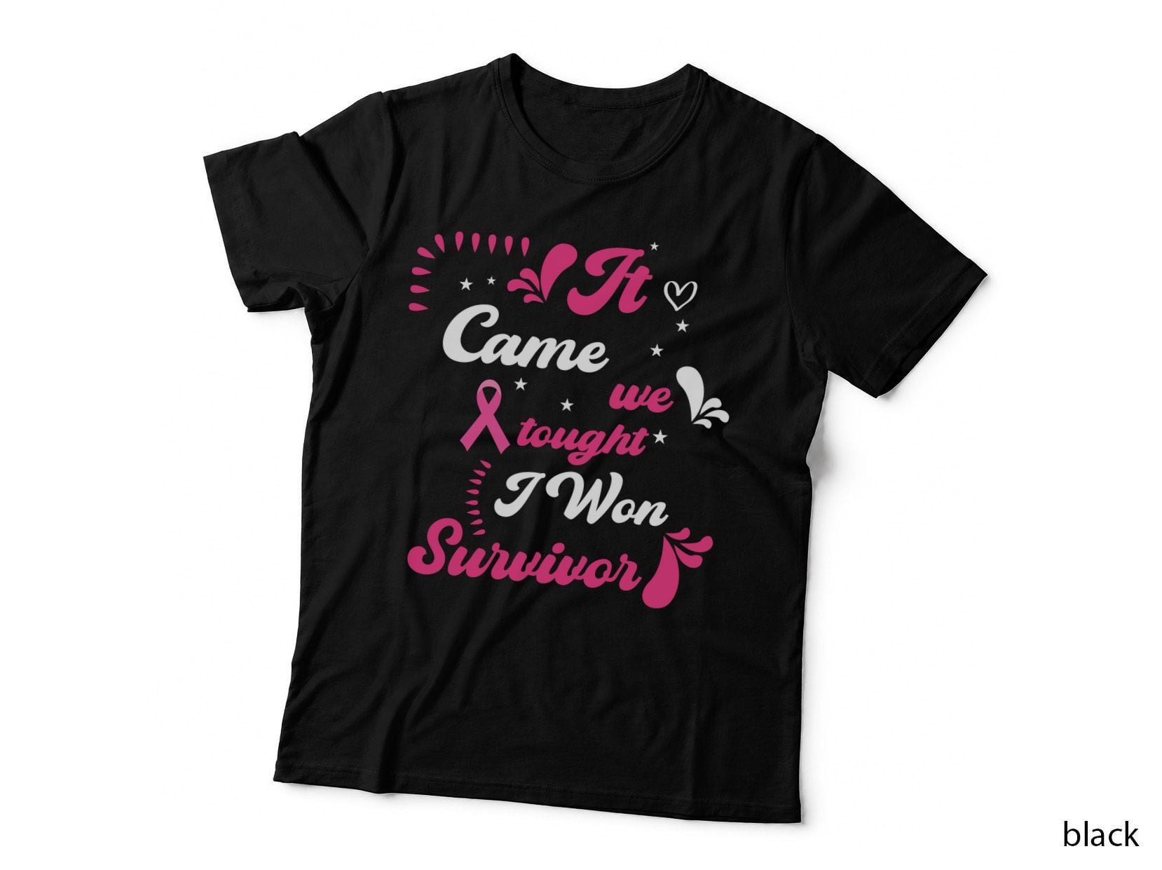 It Came We Fought I Won Survivor Breast Cancer T-Shirt