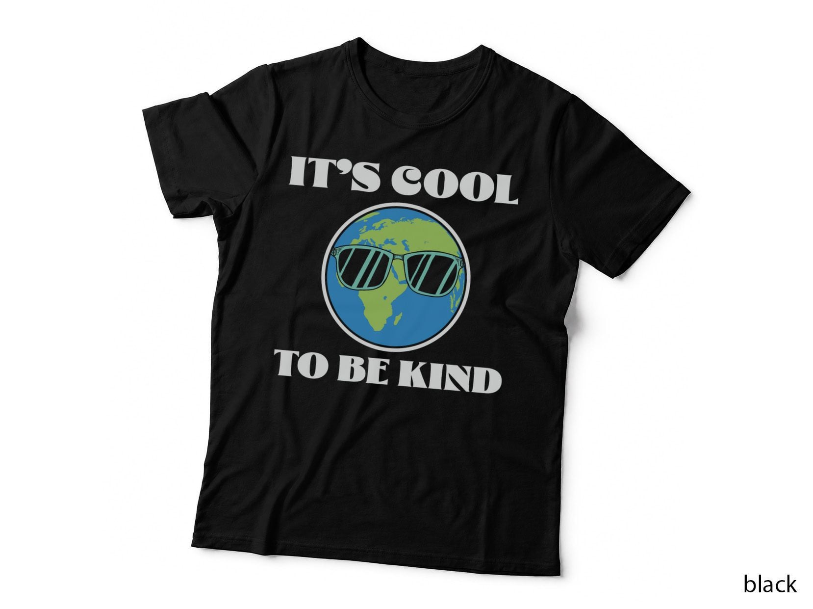 It's Cool to Be Kind Autism T-Shirt, Earth Wearing Sunglasses Graphic Tee