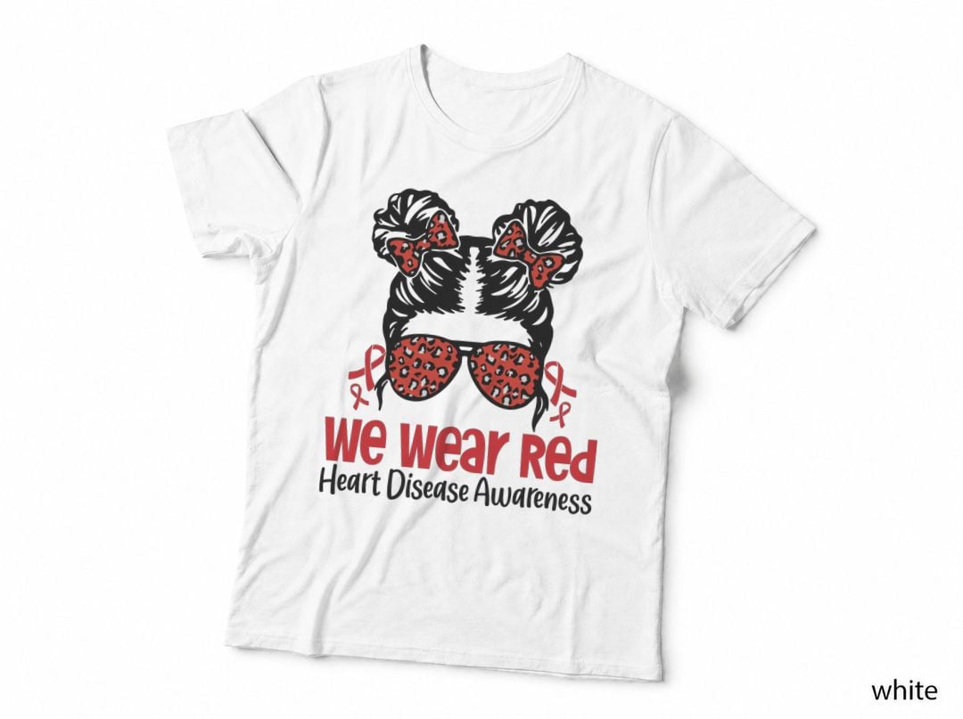 We Wear Red Heart Disease Awareness Heart Disease Awareness T-Shirt