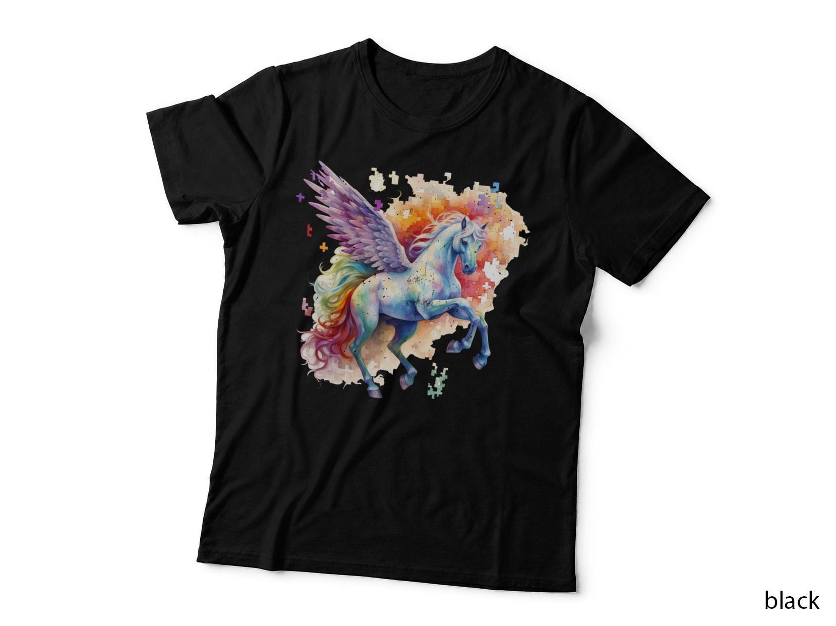Winged Pegasus Puzzle Art Autism T-Shirt, Autism Graphic Tee