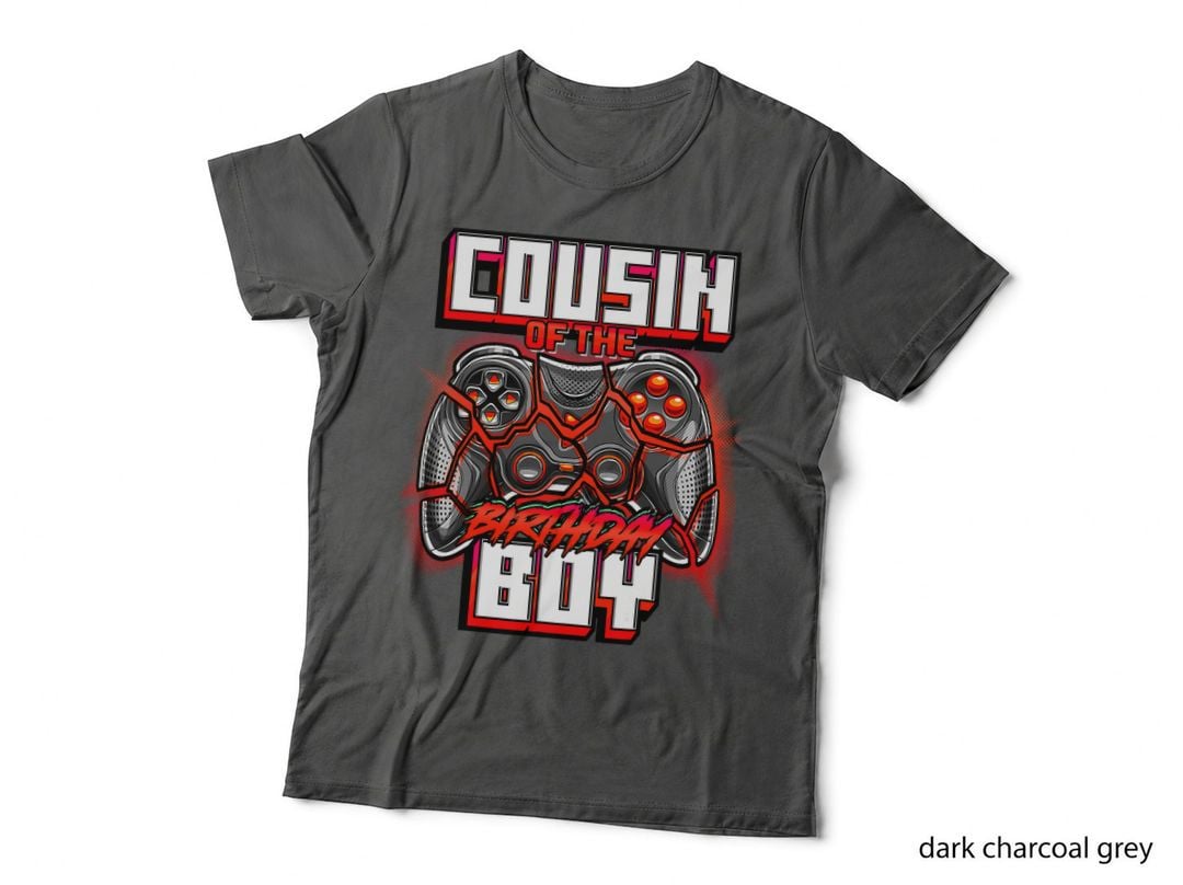 Cousin of the Birthday Boy Matching Video Game Birthday Gift T-Shirt